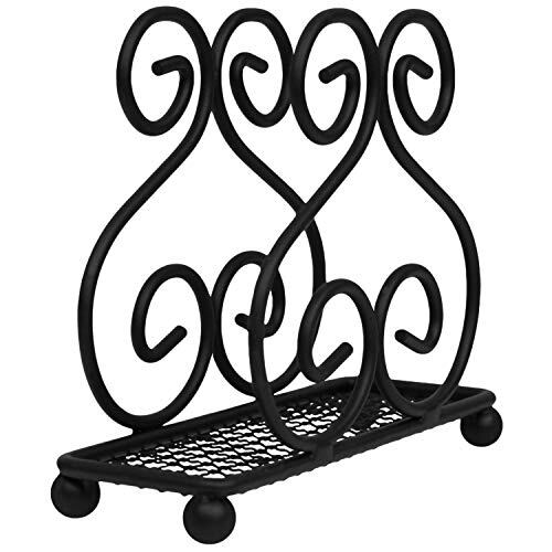 Scroll Collection Napkin Holder – Napkin Holders for Tables, Farmhouse Black gallery