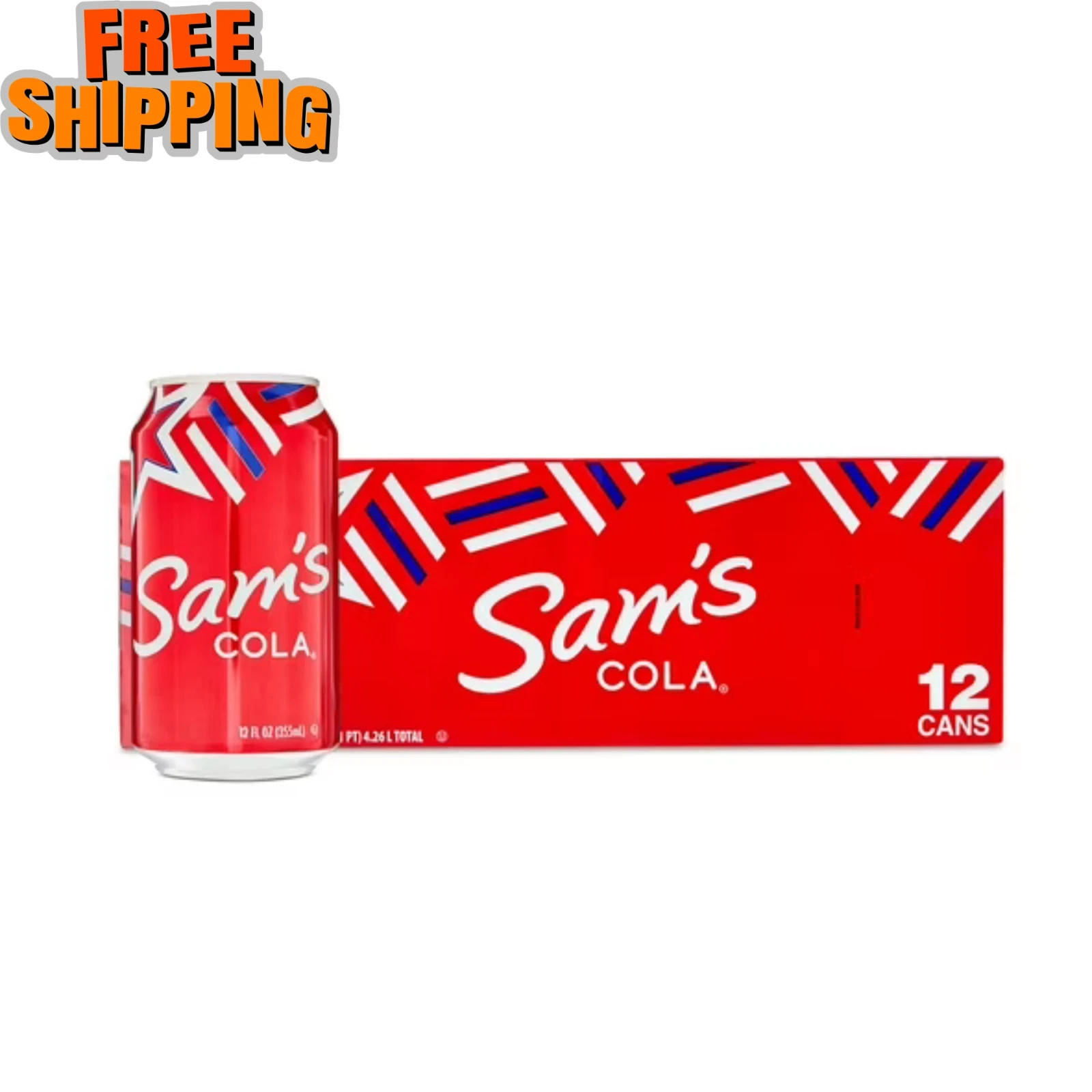 Sam's Cola Soda Pop, 12 fl oz, 12 Pack Cans-free shipping gallery