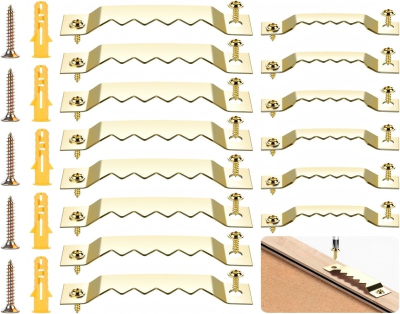 48-Pack Sawtooth Picture Hangers - Durable Hooks for Elegant Wall Art Display gallery