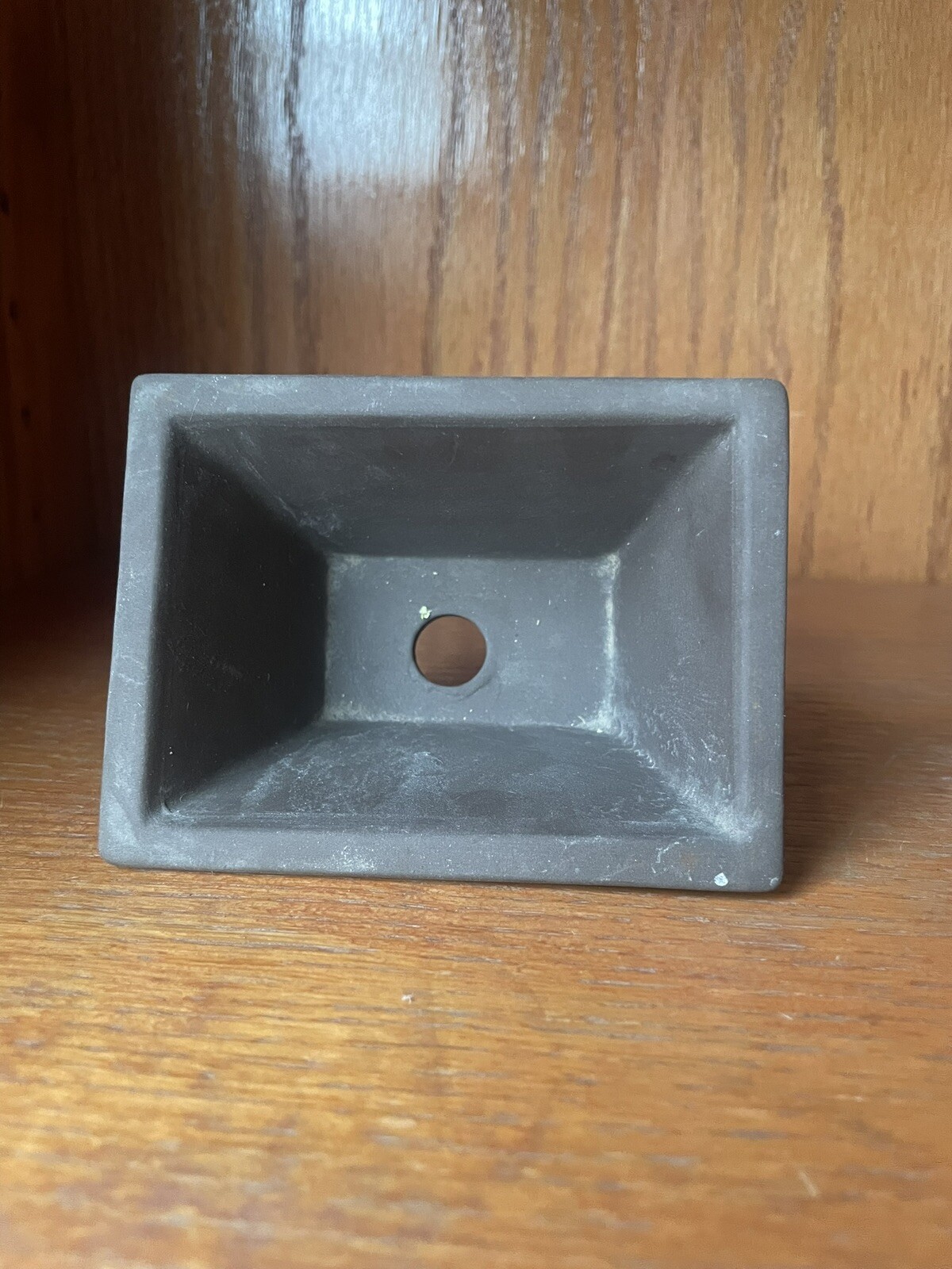 Japanese Unglazed Rectangular Bonsai Pot Shohin Mame Succulents 4"x3"x2" Fuji gallery