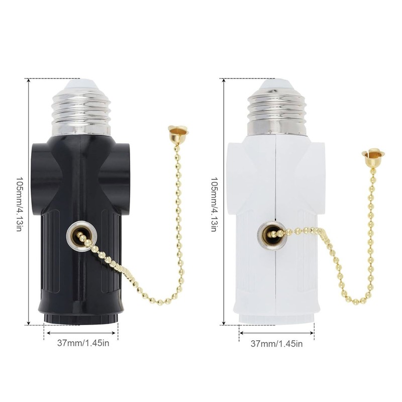 E27 E26 Light Socket to Plug Adapter 2/3 Prong Light Bulb Outlet Socket Adapter gallery
