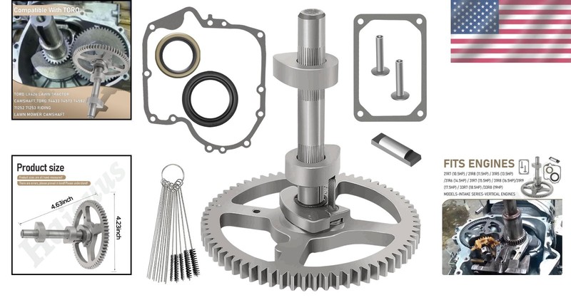 Complete Camshaft Replacement Kit for Lawn Mowers - Versatile & Reliable gallery