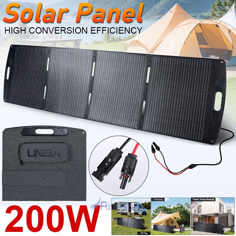 200W Portable Foldable Solar Panel 23.5% Conversion Efficiency, MC4 Connector gallery