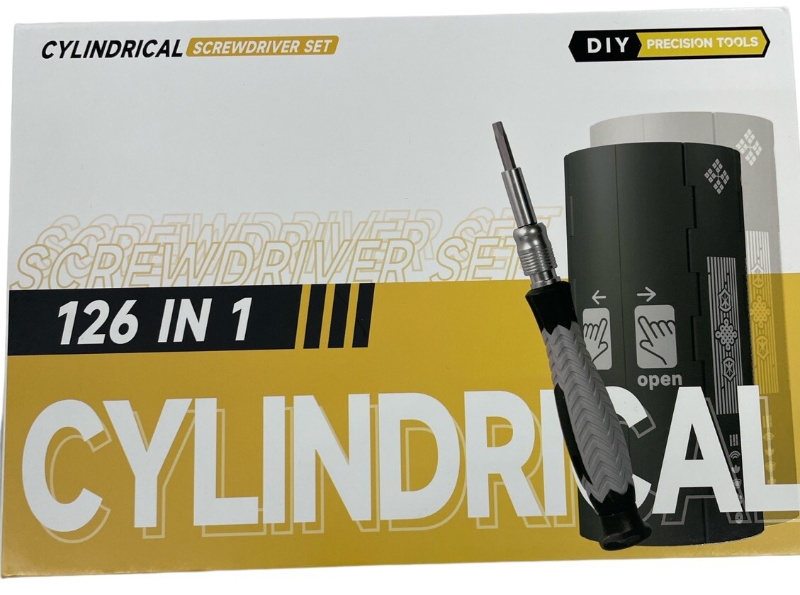 Cylindrical Screwdriver Compact Set Kit, 126 in 1 Precision Screwdriver Set gallery
