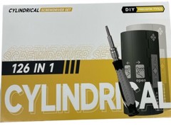 Cylindrical Screwdriver Compact Set Kit, 126 in 1 Precision Screwdriver Set