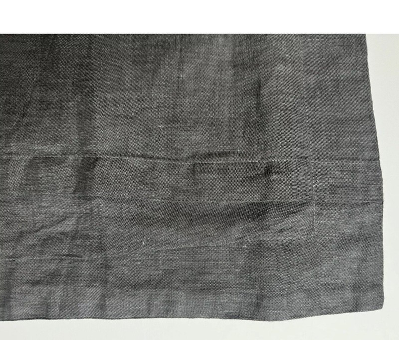 Restoration Hardware Stonewashed Belgian Flax Linen KING LOUNGER Sham Graphite gallery