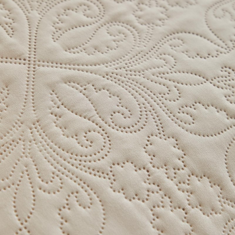 Ruffles Quilt Set Queen Size 96 * 96in - 3 Pieces Solid Shabby Chic Farmhouse... gallery