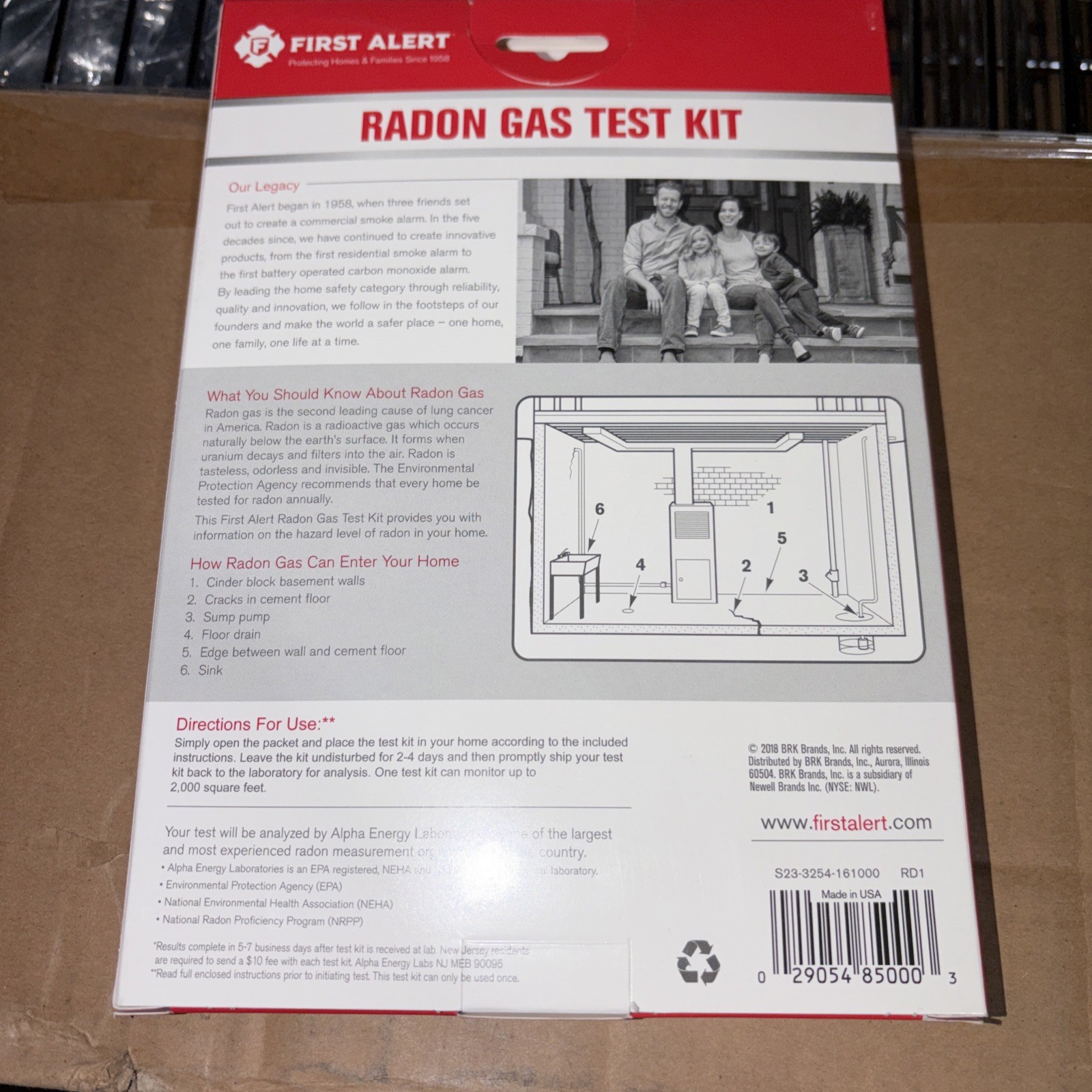 First Alert RD1 Radon Gas Test Kit for Home gallery