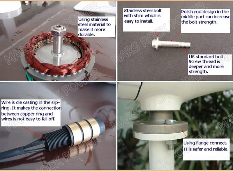 400W 24Volt Wind Turbine Generator Windmill for Wind Solar Hybrid System GL006 gallery