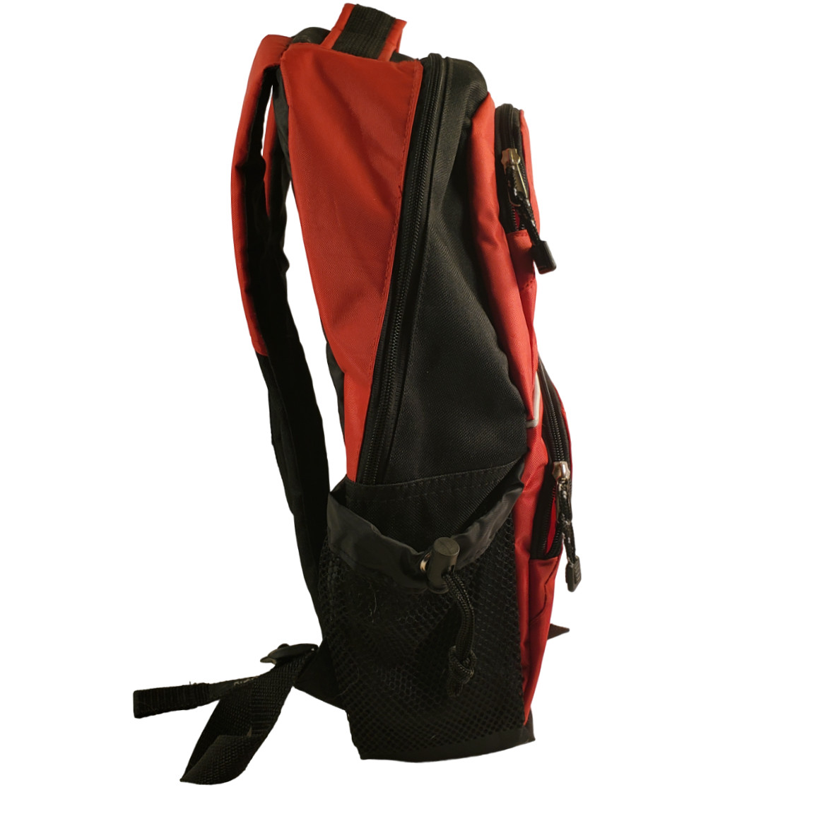 Red and Black Backpack Multipockets Pencil & Bottle Pockets 4