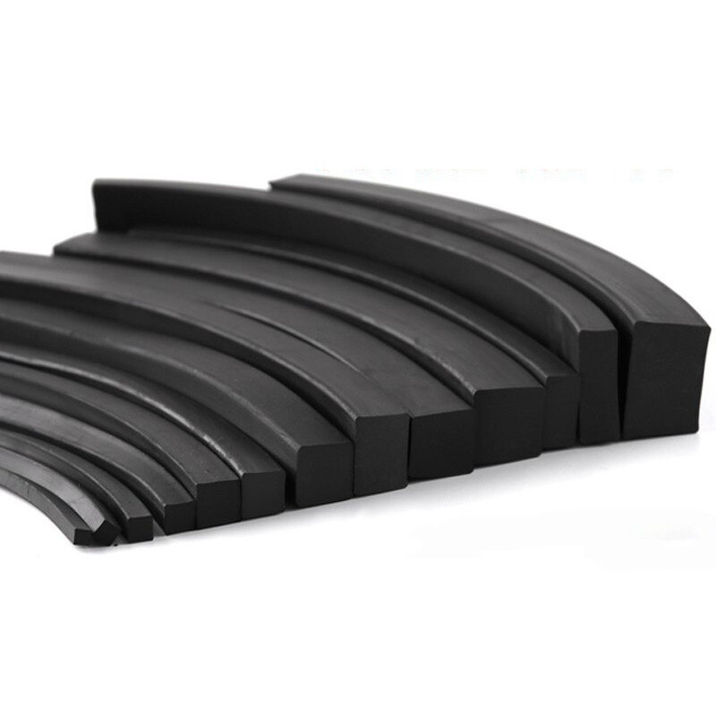 Solid Nitrile Rubber Sealing Strips Square Strips waterproof Wide 4mm-70mm Black gallery