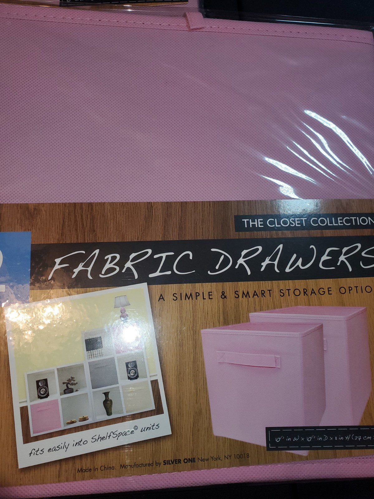 6 Collapsible Fabric Drawers Storage Cubes Organizer Pink gallery