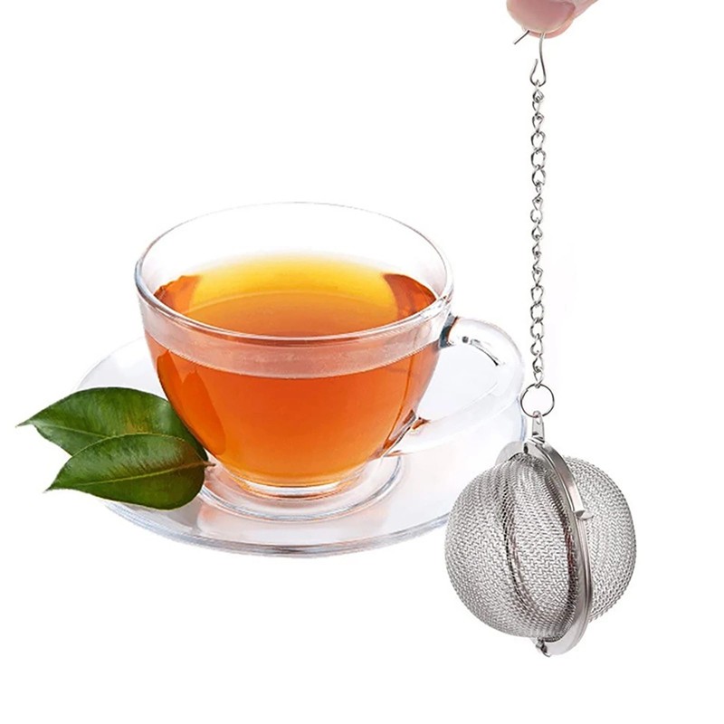 2 Pack Tea Ball Strainer – Stainless Steel Mesh Infuser for Loose Leaf Tea & Her gallery