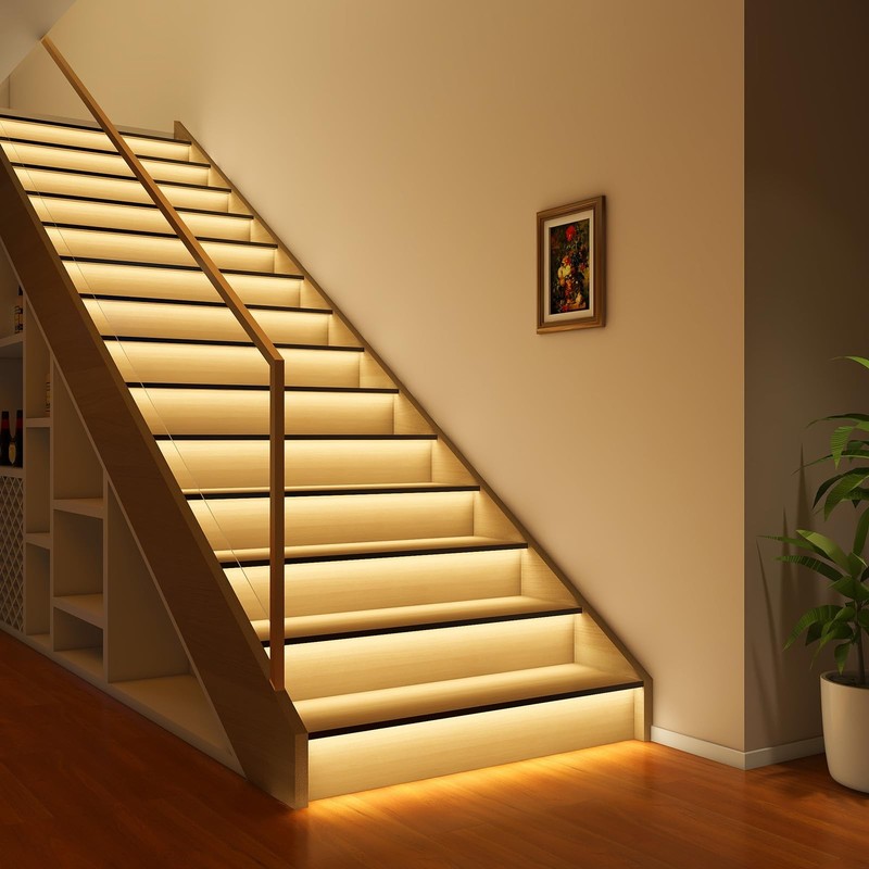 Intelligent Motion Sensor Led Stair Lights Indoor, Interior Lights for Stairs... gallery