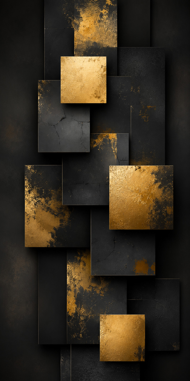 Luxury Black & Gold Geometric Abstract Wall Art gallery