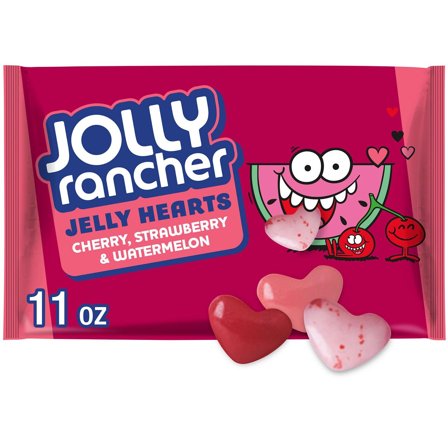 JOLLY RANCHER Assorted Fruit Flavored Jelly Hearts, Valentine's Candy Bag, 11 oz gallery