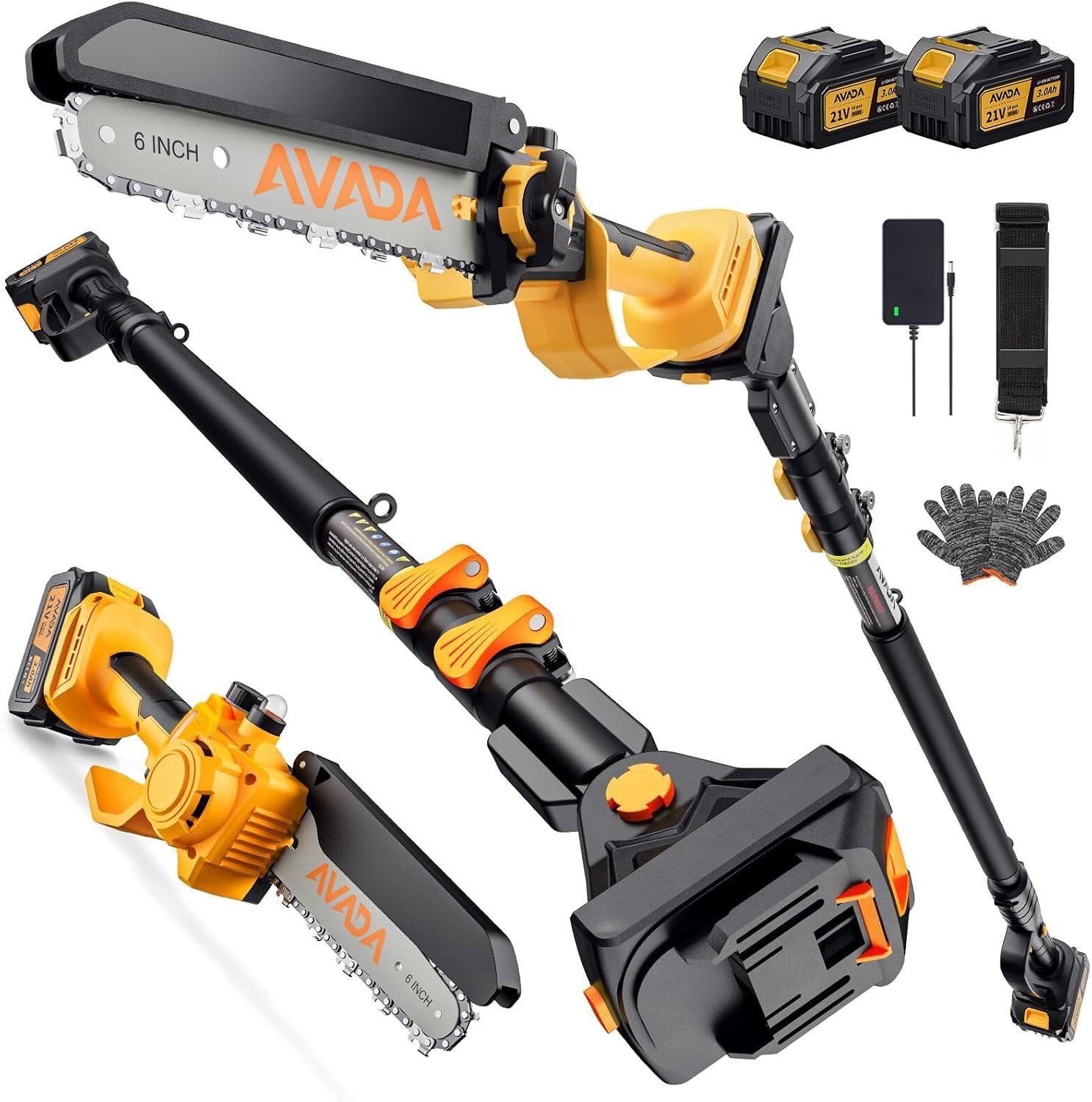 Cordless Pole Saw & Mini Chainsaw 6-Inch Brushless Electric Chainsaw Tool gallery