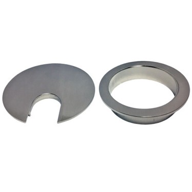 Two-Piece Metal Desk Grommets - 2.375" - Colors: Bronze, NIckel, Brass, Black gallery