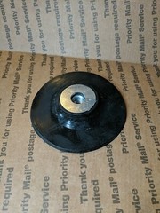 Eazypower 98013 5″ x 5/8″-11 Threaded Backing Pad Disc for Angle Grinder