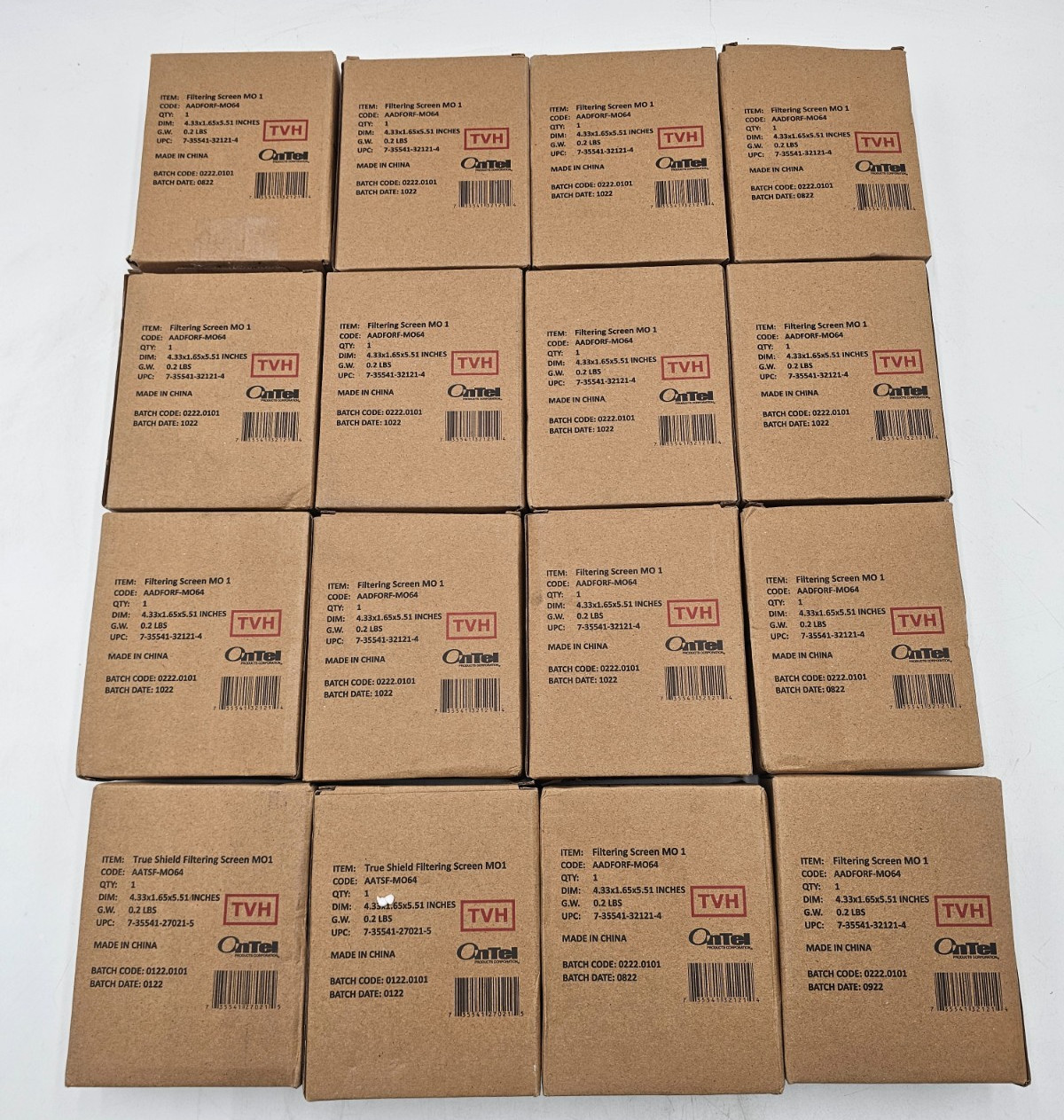 NEW OnTel Filtering Screen Replacement Filter MO1 AADFORF-MO64- LOT of 16 gallery