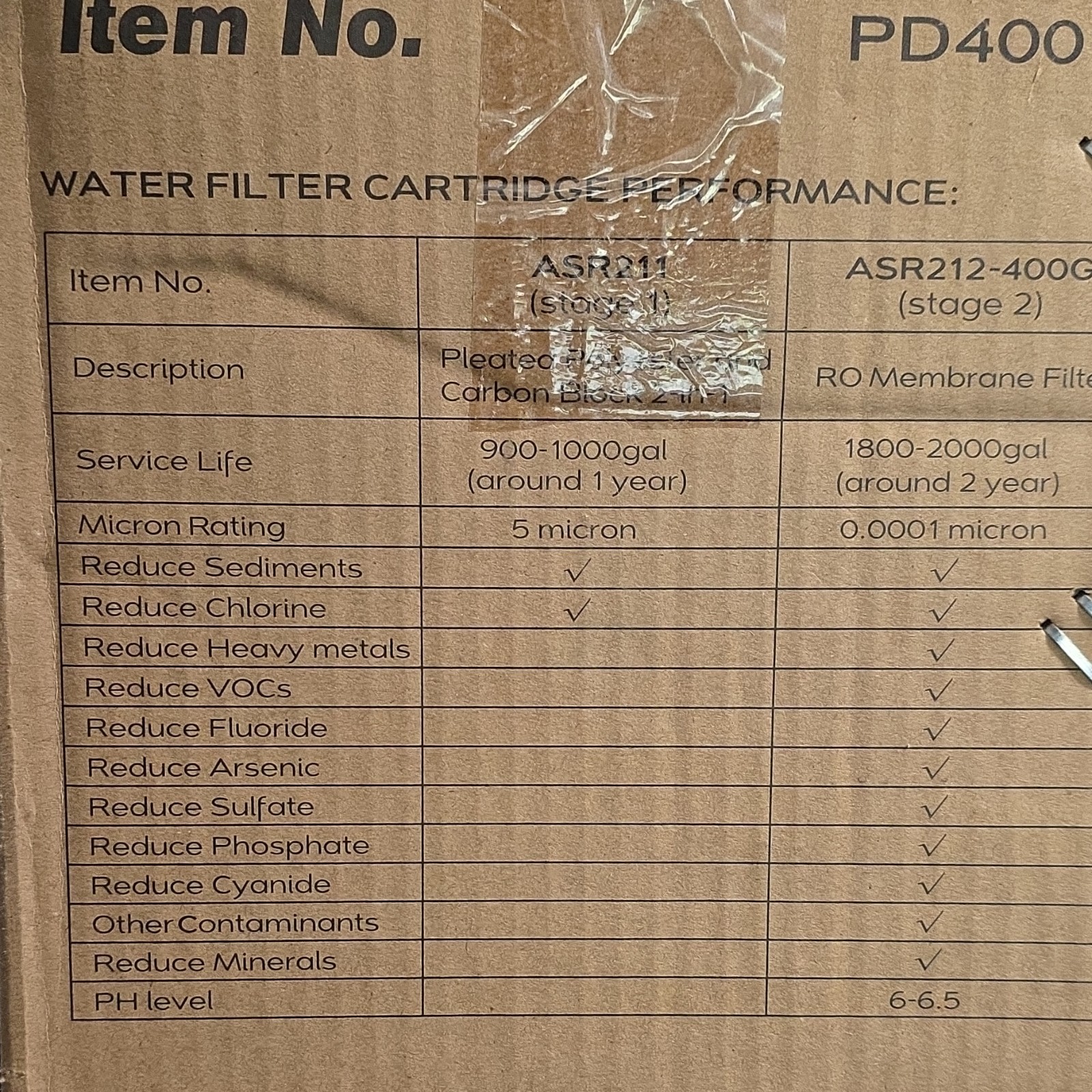 Frizzlife PD400 Reverse Osmosis Under Sink Water Filter 400 gal Stainless Steel gallery