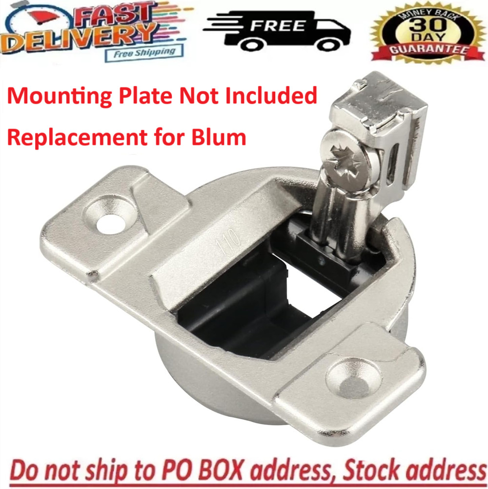 Blum 110 Degrees Screw on Self Closing Compact 33 Hinge Pack of 8 Plates Require gallery