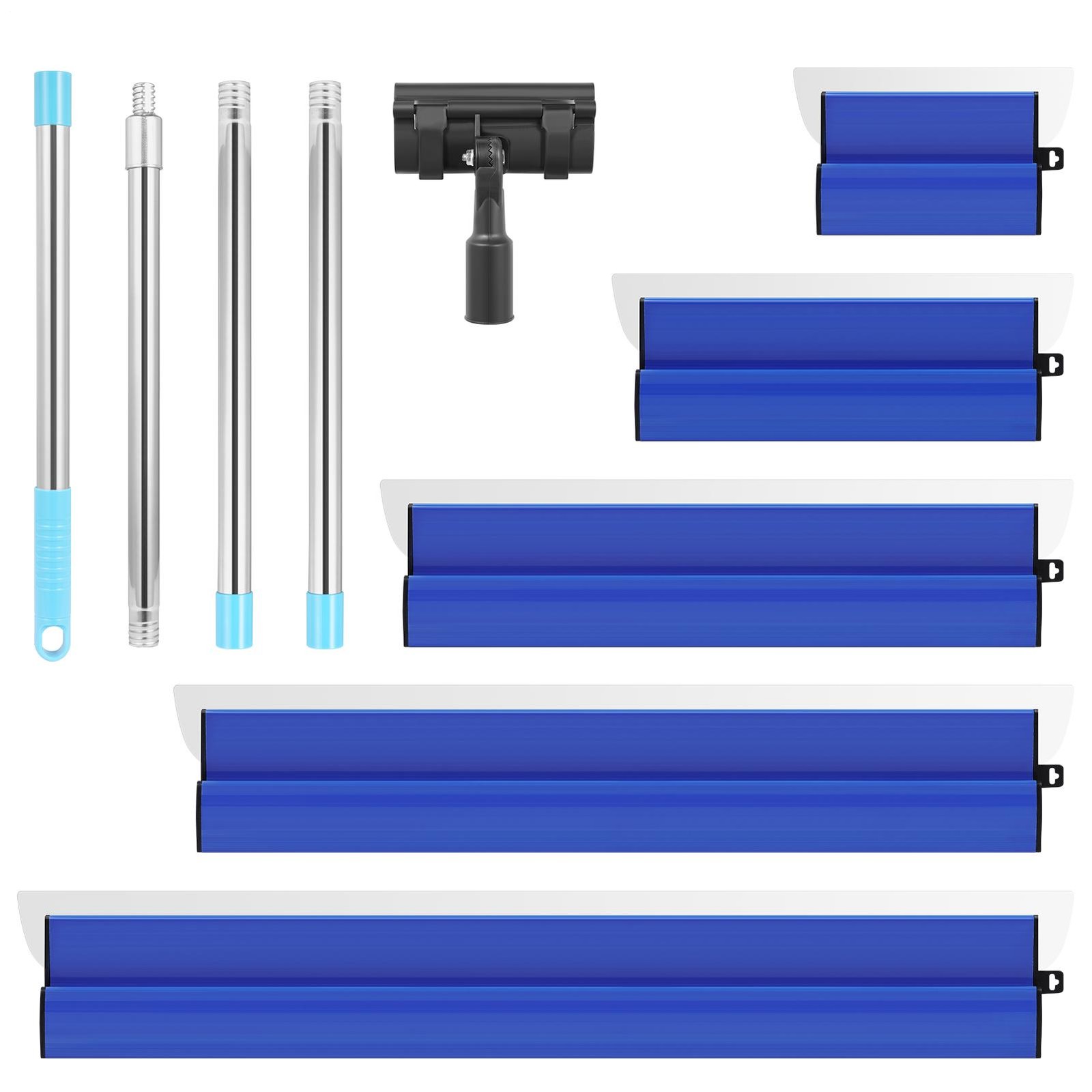 Drywall Composite Skimming Blade Set Knife Combo 10/16/24/31/39in 15-63" Handle gallery