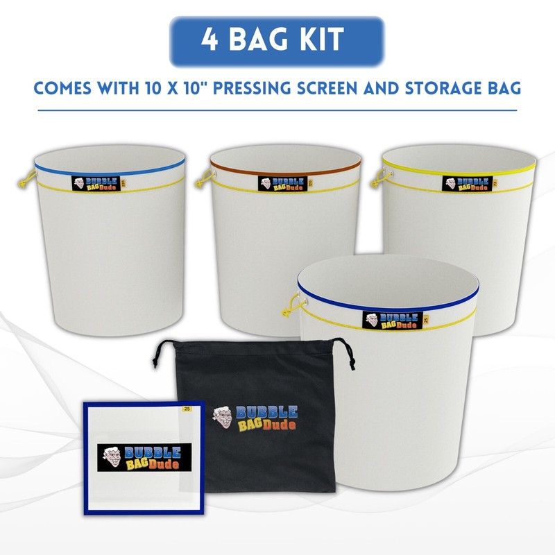 Bubble Bag BUBBLEBAGDUDE All Mesh 1 Gallon 4 Bag Set Herbal Ice Essence Extract gallery