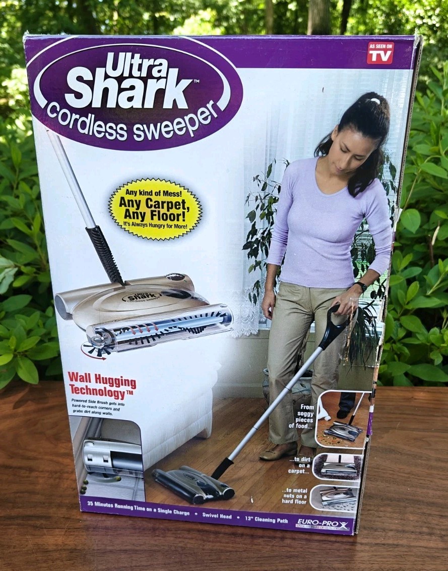Ultra Shark Cordless Sweeper # UV615 Rechargeable - Swivel Head - New in Box NIB gallery