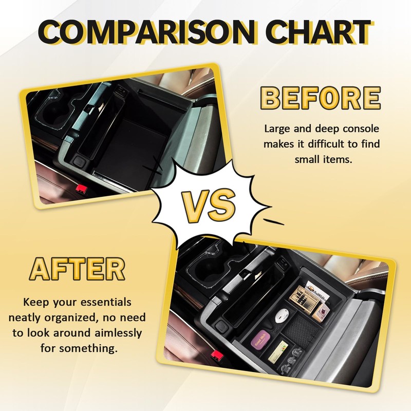Center Console Organizer Tray Compatible with 2014-2018 Chevy Silverado/GMC S... gallery