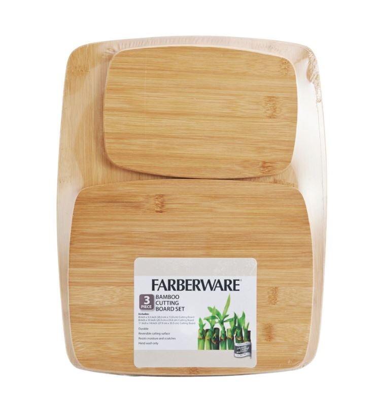 Farberware Classic 3-piece Bamboo Cutting Board Set gallery