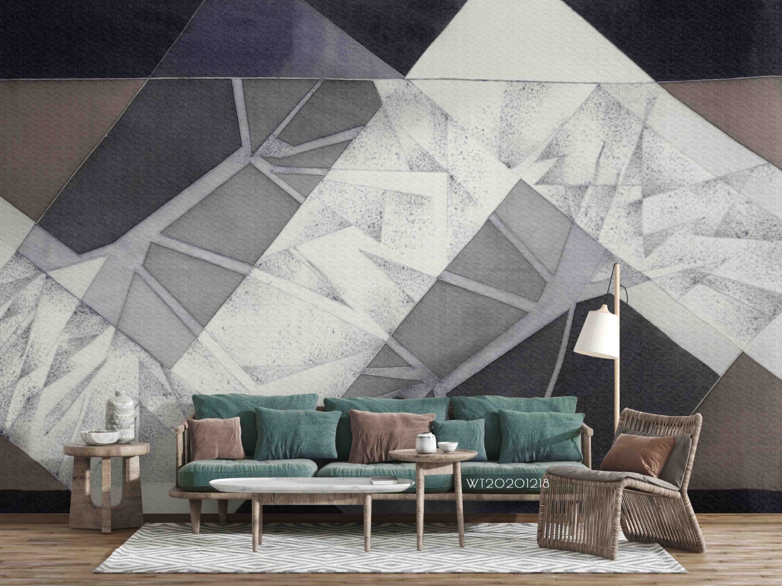 3D Abstract Geometric Marble Wall Murals Wallpaper Murals Wall Sticker gallery