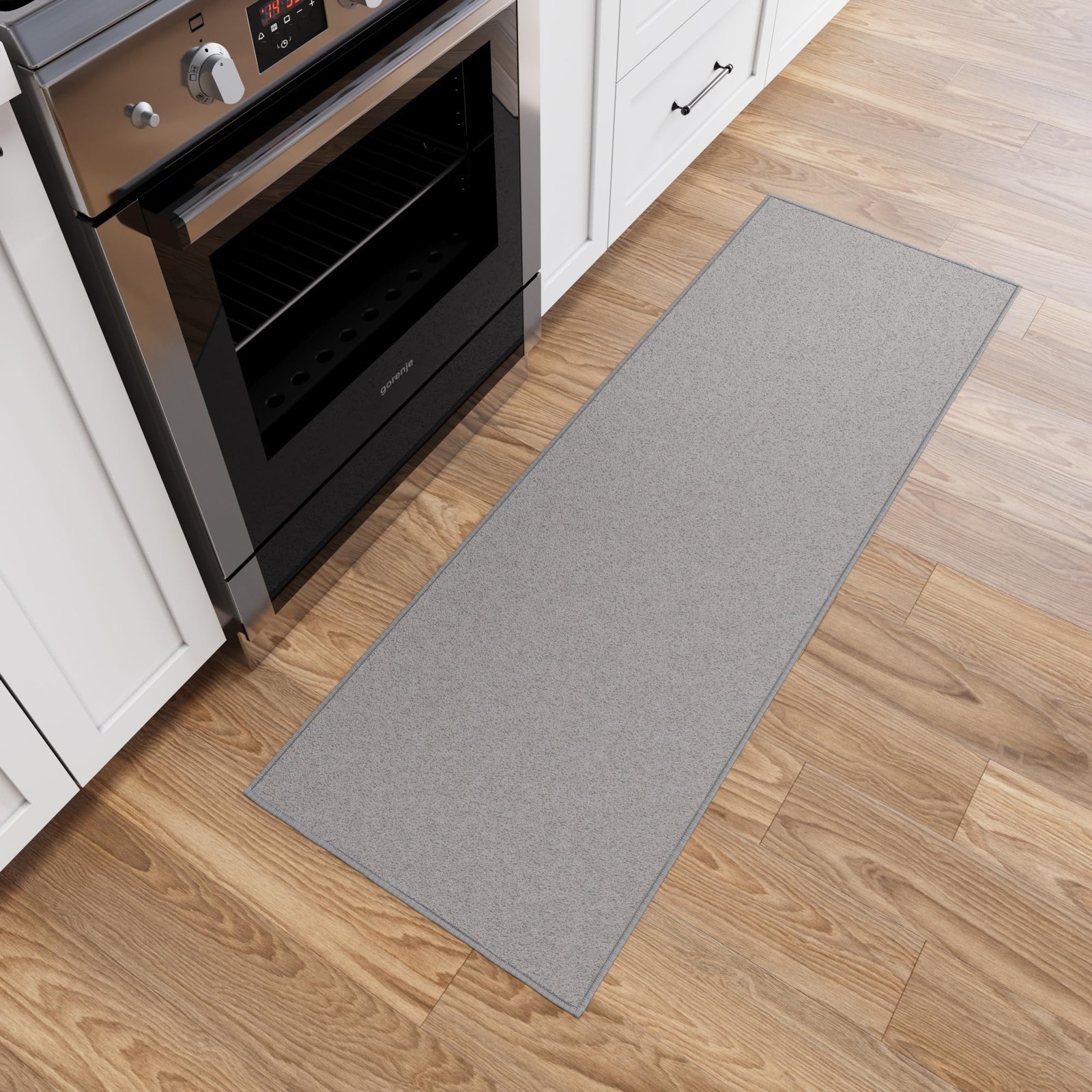 Hallway Runner Rug 20" x 53" Non Slip Solid Area Rugs Easy to Clean Laundry R... gallery