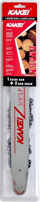 18" Chainsaw Guide Bar & 3 Chains for RYOBI RY3818 RY10532 RY40580 ZRRY10532 gallery