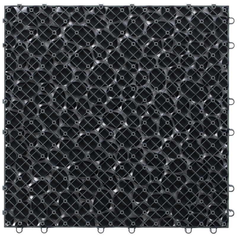 Interlocking Cobbled Stone Look Garden Pathway Tiles, Floor Grass Pavers, 5 Pack gallery