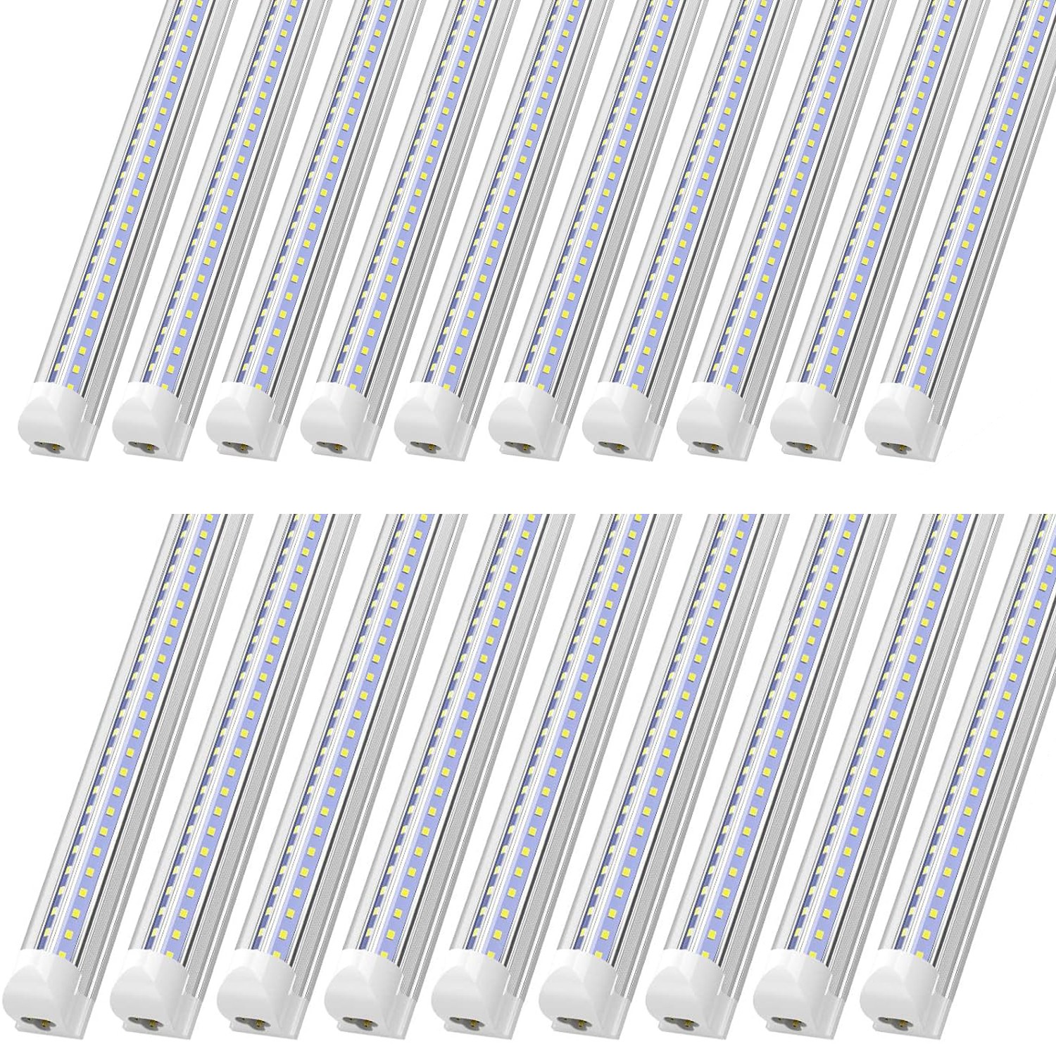 16 Pack T8 4FT LED Tube Light Fixture Shop Integrated 36W 4200LM 6000K Daylight gallery