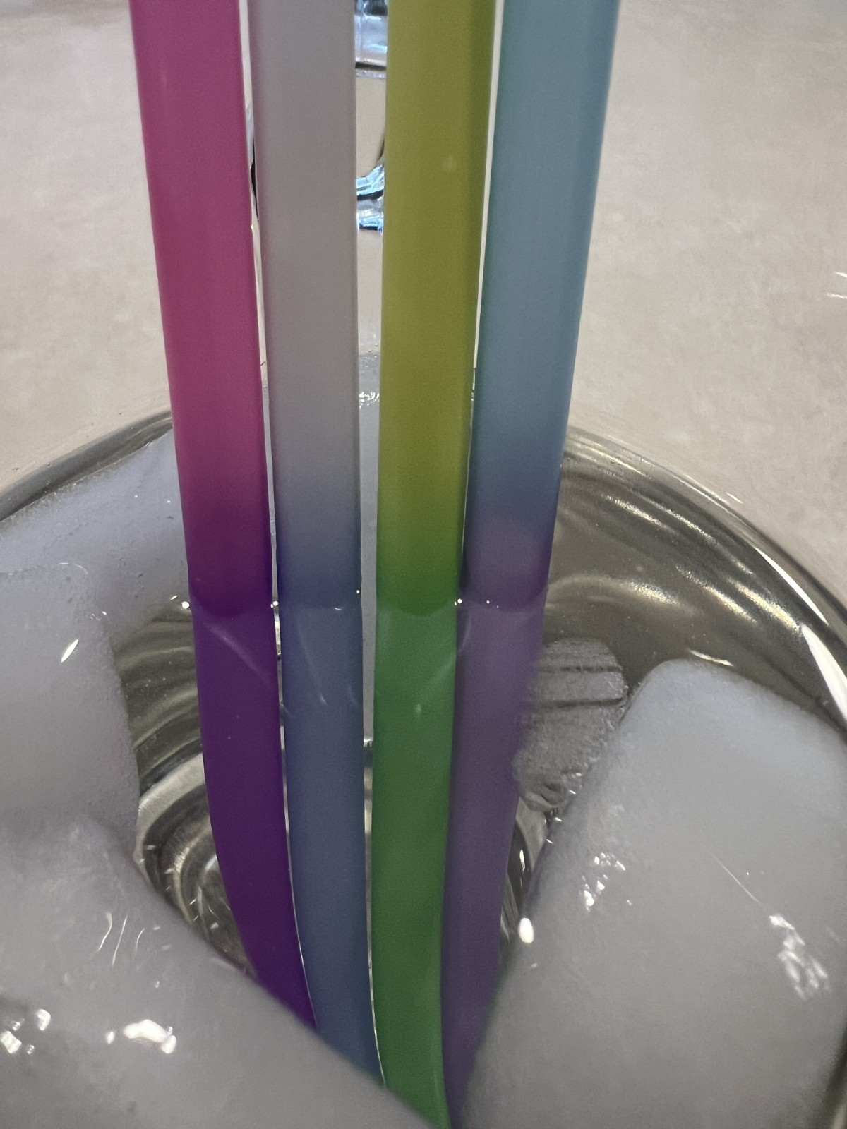 Color Changing Fun Flex Stretch and Bend Straws - 3 Packs - Disposable or Reuse gallery