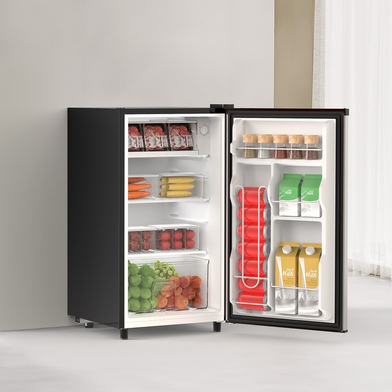 Quiet Compact Mini Fridge with Freezer Compartment, Single Door Design gallery