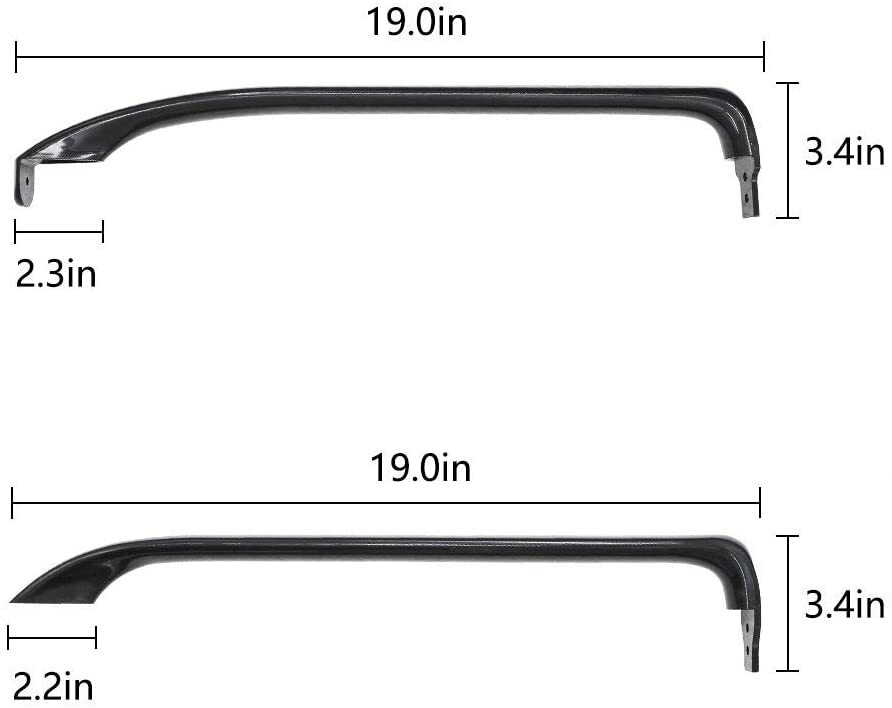 Refrigerator Door Handle Set WR12X22183 replace AP5948588 PS9494525 GTH18GBDCRWW gallery