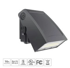 40W CCT Adjustable Wall Pack light, 100-277V, 5000lm, Outdoor Ip65