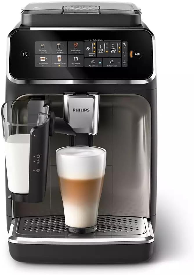 Philips 3300 LatteGo Automatic Espresso Machine, Chrome | 6 Recipes | EP3347/90 gallery