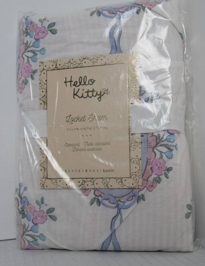 Pottery Barn Teen Hello Kitty Locket Standard Sham 20' x 26" Multicolor NWT gallery
