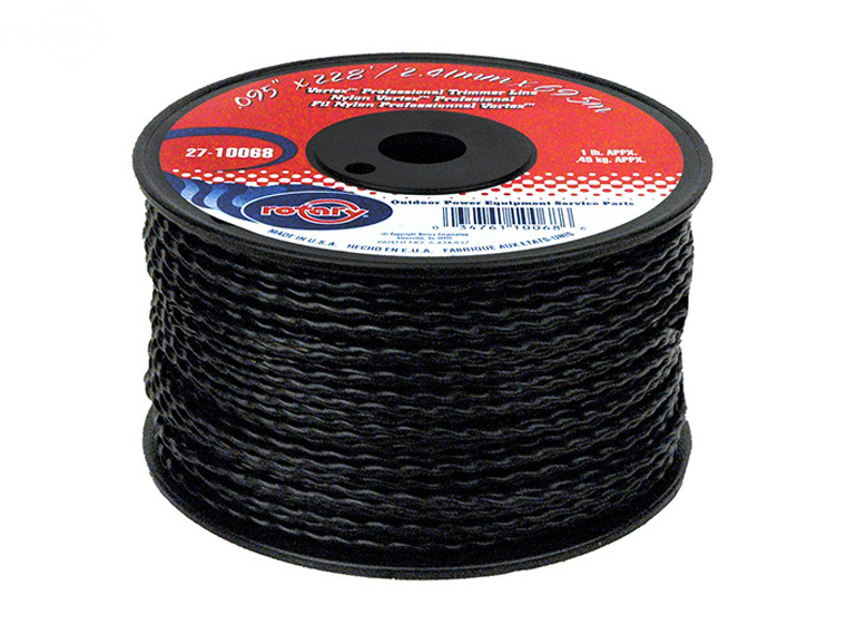 BLACK PROFESSIONAL VORTEX TWISTED TRIMMER LINE .095 230' SPOOL MADE IN THE USA gallery