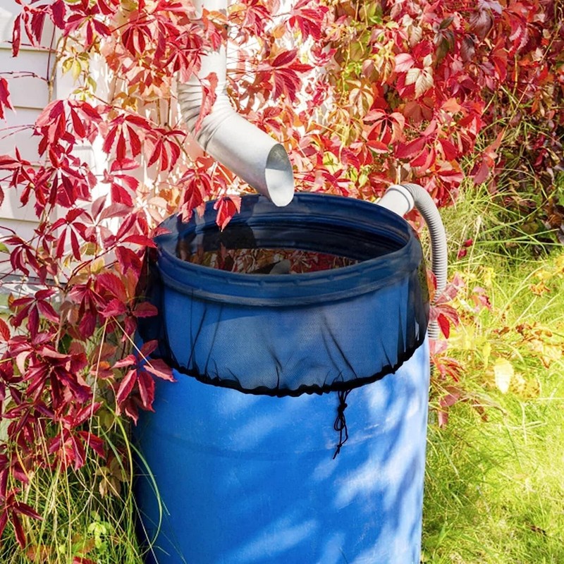 2Pcs Mesh Screen Cover Protector Netting For Rain Barrel Water Collection Bucket gallery