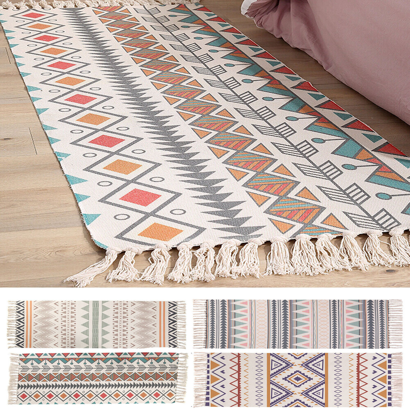Bohemian Tapestry Area Runner Carpet Hallway Throw Rugs For Kitchen Bedroom Mat gallery