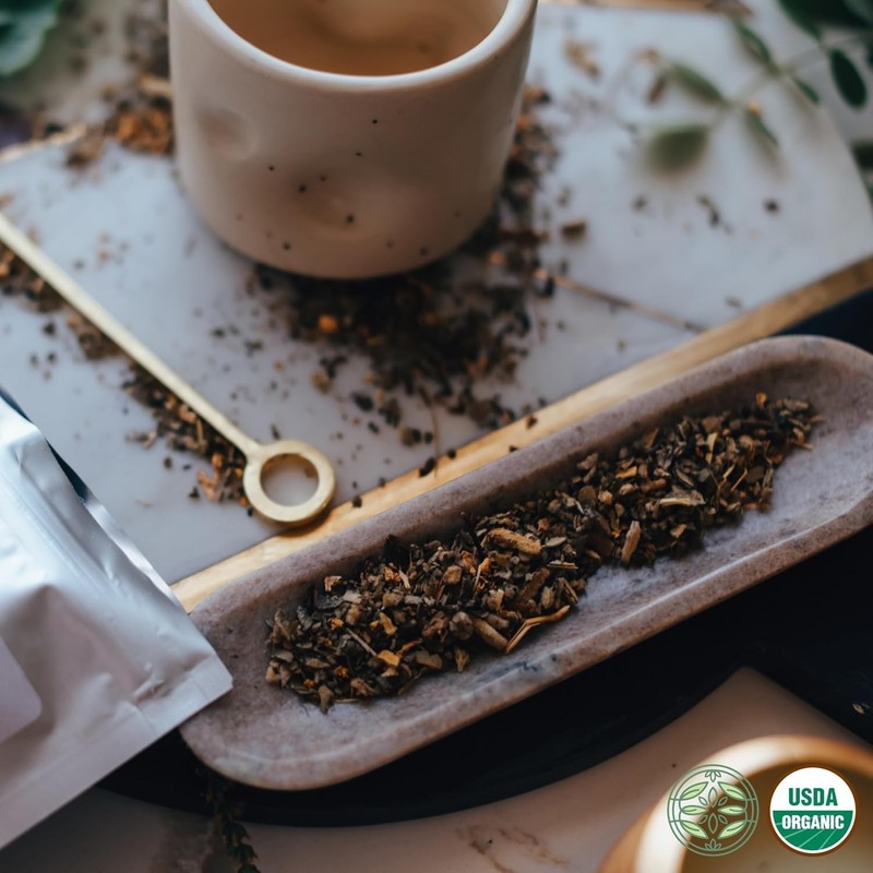 Loose Leaf Organic Lung Tea 4oz - Ginger Lemon Flavor for Respiratory Health gallery