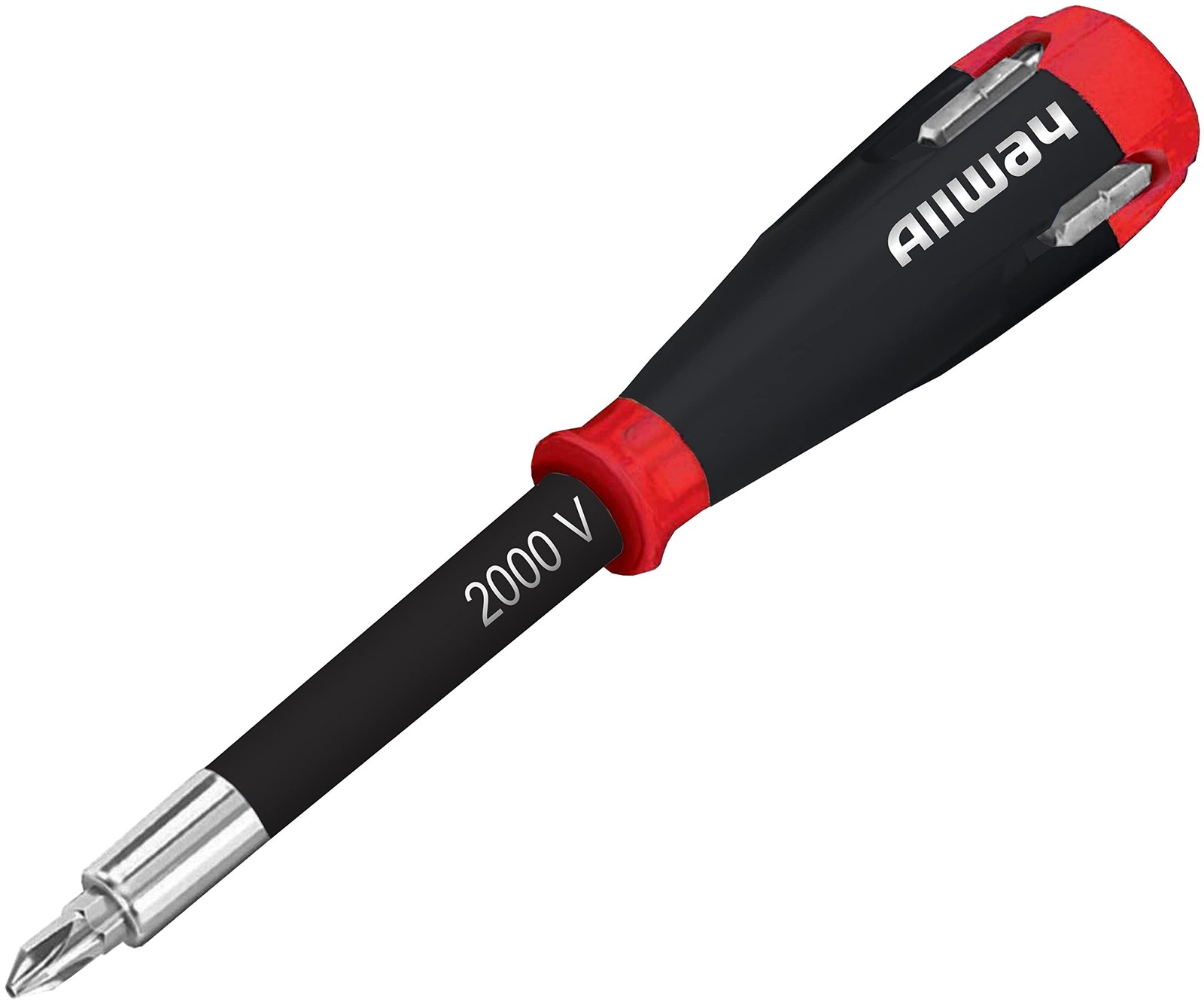 ALLWAY SD41 5-in-1 Lightweight Safety Shockproof 1 Pack, Black and Red gallery