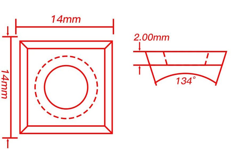 14mm Jointers Planer Carbide Insert For Spiral/Helical Planer -10 Pack gallery