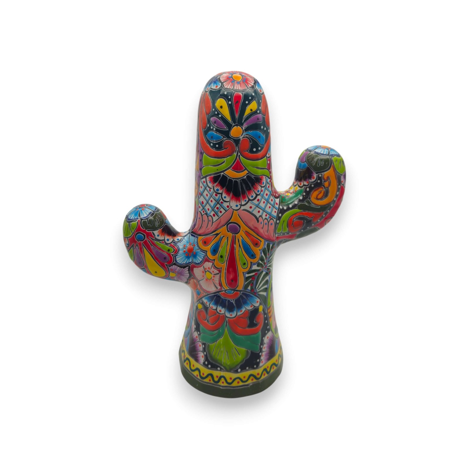 Hand-Painted Talavera Cactus | Vibrant Mexican Ceramic Art gallery