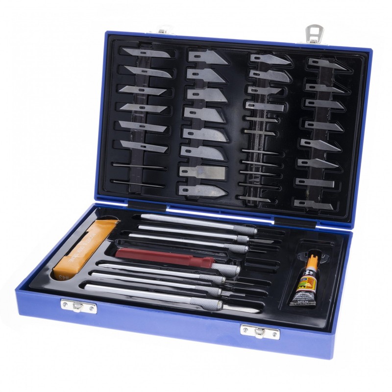 52pc Deluxe Utility Knife Complete Modeling Scrapbooking Set Craft and Hobby gallery